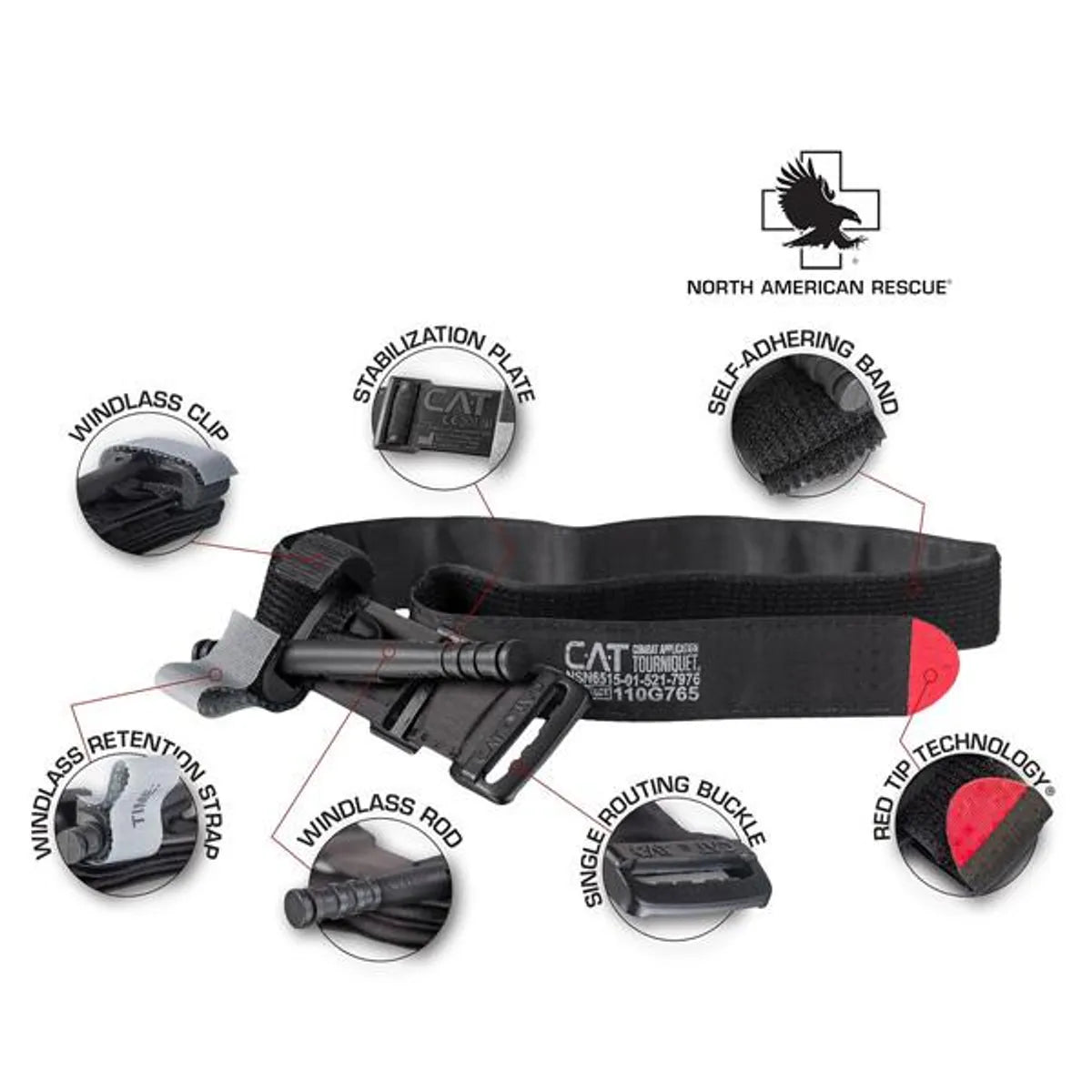 C-A-T TOURNIQUET GEN 7 (North American Rescue), Black